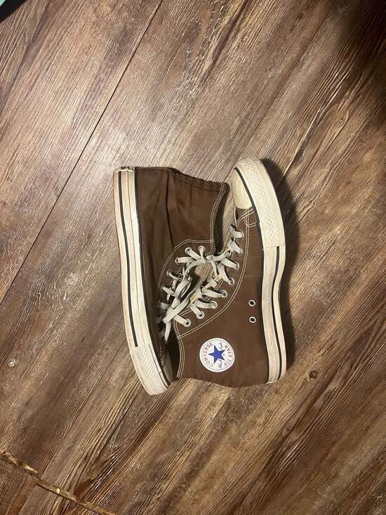 Converse Other - Converse Chuck Taylor All Star High Top Size 10 Brown Canvas Sneakers